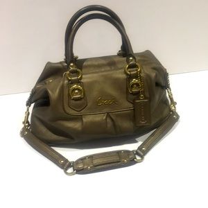 Coach metallic Ashley Handbag